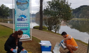 Quarta Campanha de Coletas no Lago das Araucárias.
